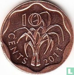 Swaziland 10 cents 2011 - Image 1