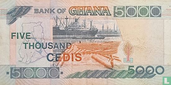 Ghana 5.000 Cedis 1997 - Bild 2