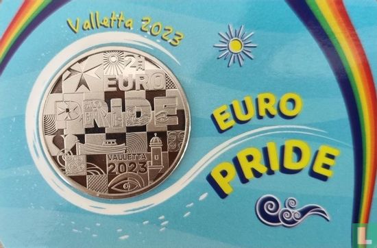 Malta 2½ euro 2023 (coincard) "Euro Pride in Valletta" - Afbeelding 1