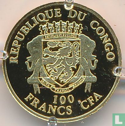 Congo-Brazzaville 100 francs 2023 (PROOF) "250 years Boston Tea Party" - Afbeelding 2