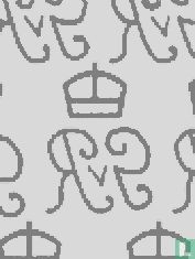 Kroon GvR cursief [meervoudig, staand]