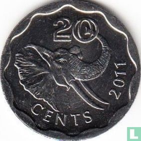 Swaziland 20 cents 2011 (24 mm) - Image 1