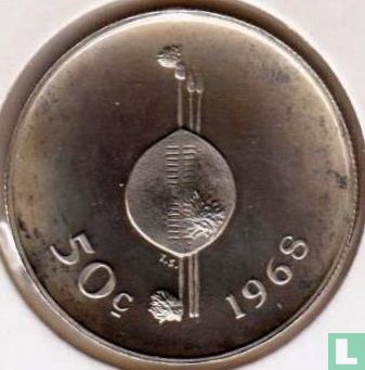 Swaziland 50 cents 1968 (BE) "Independence" - Image 1