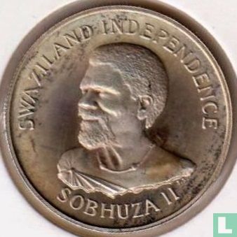 Swaziland 50 cents 1968 (BE) "Independence" - Image 2
