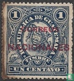 Tax stamp with print