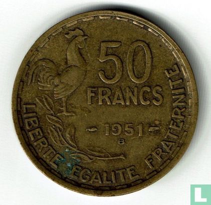 Frankreich 50 Franc 1951 (B) - Bild 1