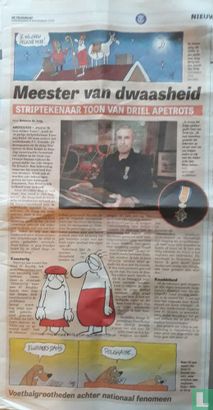 Meester van dwaasheid - Striptekenaar Toon van Driel apetrots