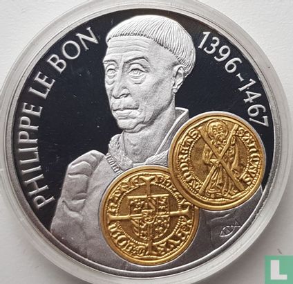 Nederlandse Antillen 10 gulden 2001 (PROOF) "Philip the Good adriesguilder" - Afbeelding 2