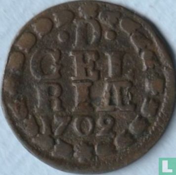 Gelderland 1 duit 1702 (type 1) - Afbeelding 1