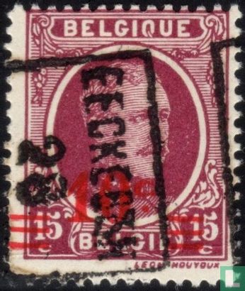 Roi Albert Ier, avec surcharge