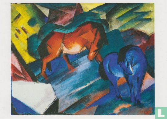 Rotes und blaues Pferd, 1912 - Afbeelding 1