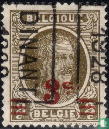 Roi Albert Ier, avec surcharge
