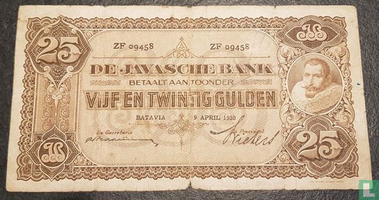 Nederlands Indië 25 Gulden (PLNI22.3) - Afbeelding 1