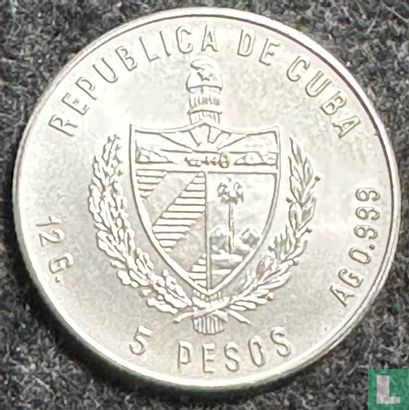 Cuba 5 pesos 1982 (type 2) "FAO - Food for all" - Image 2