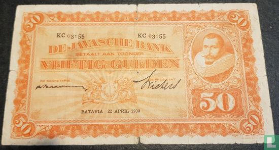 Nederlands Indië 50 Gulden (PLNI22.4c) - Afbeelding 1
