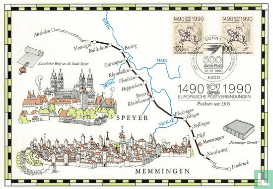 Europäische Postverbindungen 1490 - 1990 - Bild 3