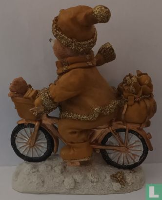 Christmas bear on bicycle - Image 3