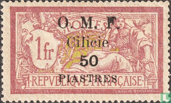 Allegory (Type Merson), with overprint 