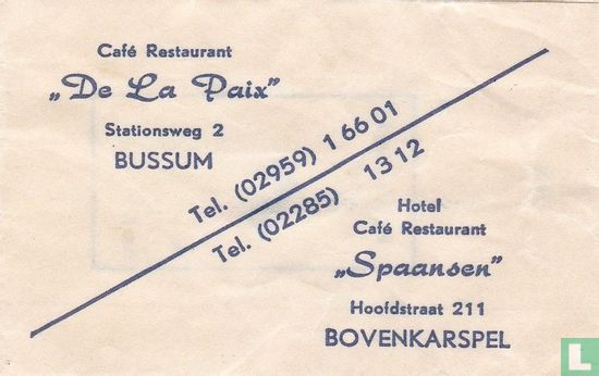 Café Restaurant "De La Paix" - Image 1