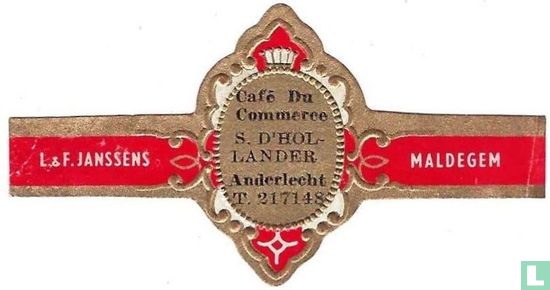 Café Du Commerce S. D'HOLLANDER Anderlecht T. 217148 - L.& F. Janssens - Maldegem - Image 1