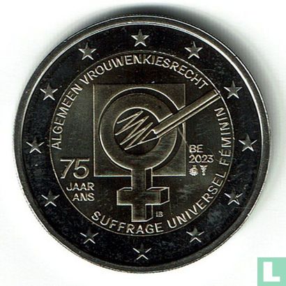 België 2 euro 2023 "75 years Universal Women's Suffrage" - Afbeelding 1