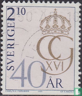 Roi Carl XVI Gustav-40e anniversaire