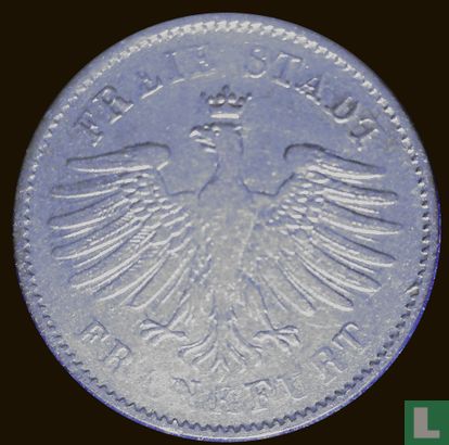 Francfort sur le Main 6 kreuzer 1843 - Image 2