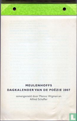 Meulenhoffs Dagkalender van de poëzie 2007 - Image 1