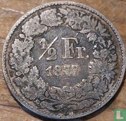 Switzerland ½ franc 1877 - Image 1