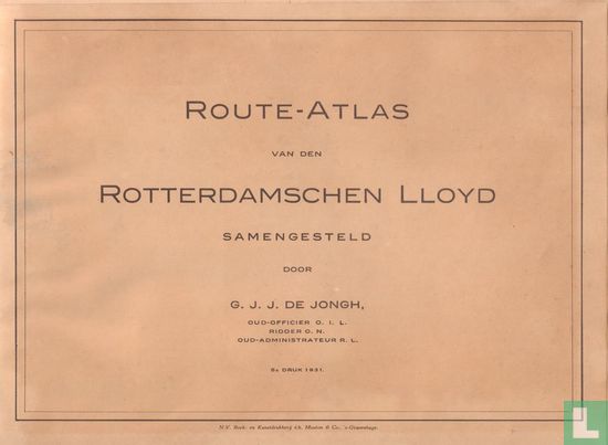 Route-atlas Rotterdamsche-Lloyd - Image 3