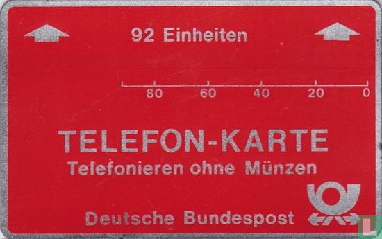 Telefon-karte 92 Einheiten - Bild 1