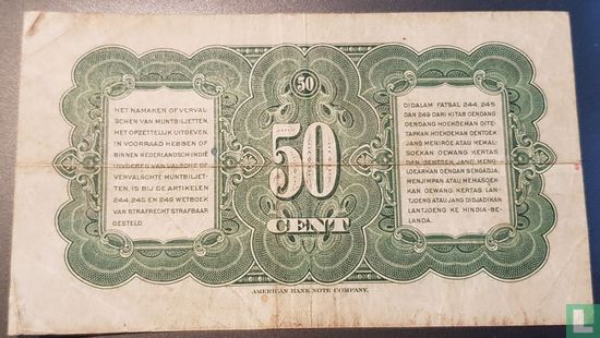Nederlands Indië 50 Cent (a) - Afbeelding 2