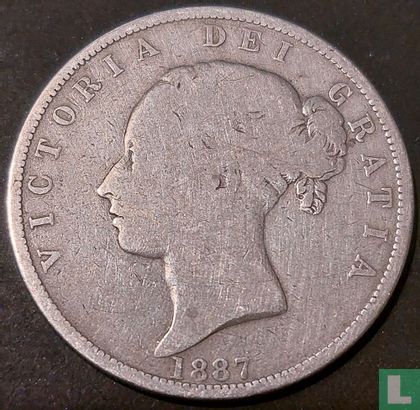 Royaume-Uni ½ crown 1887 (type 1) - Image 1