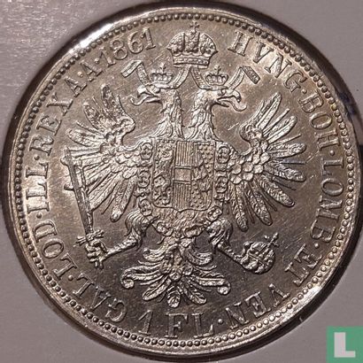 Austria 1 florin 1861 (A) - Image 1