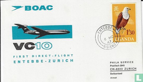 1. Flug BOAC Entebbe - Zürich