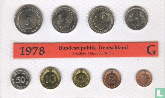 Duitsland jaarset 1978 (G) - Afbeelding 1