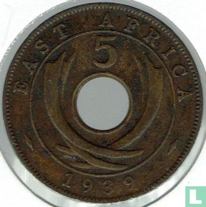 East Africa 5 cents 1939 (KN) - Image 1