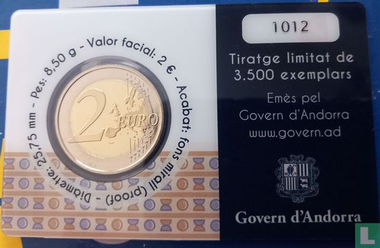 Andorre 2 euro 2020 (coincard - BE) "27th Ibero-American summit in Andorra" - Image 2