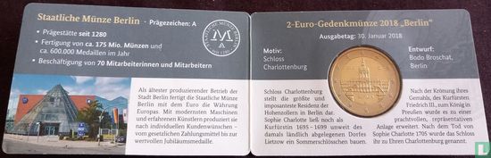 Duitsland 2 euro 2018 (coincard - A) "Berlin" - Afbeelding 2