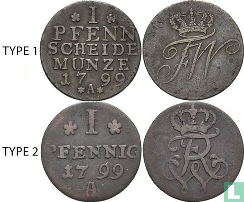 Prusse 1 pfennig 1799 (type 2) - Image 3