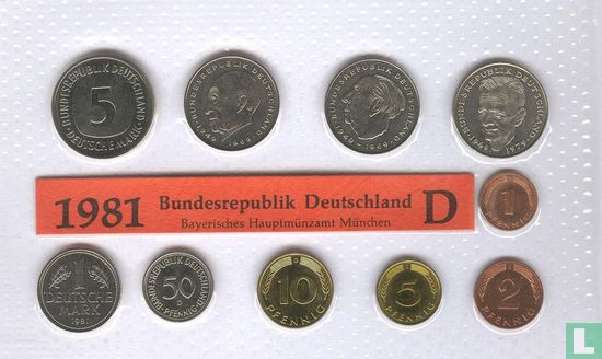 Duitsland jaarset 1981 (D) - Afbeelding 1