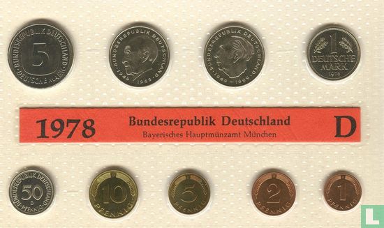 Duitsland jaarset 1978 (D) - Afbeelding 1