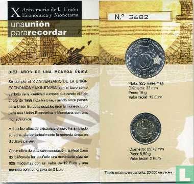 Spain mint set 2009 "10th anniversary of the European Monetary Union" - Image 2