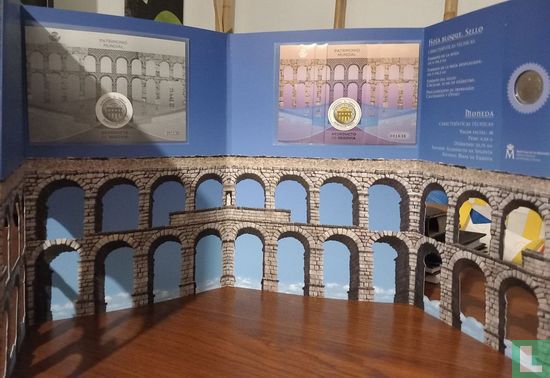 Spain combination set 2016 (Numisbrief) "Aqueduct of Segovia" - Image 3