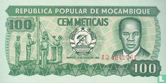Mozambique 100 Meticais  - Afbeelding 1