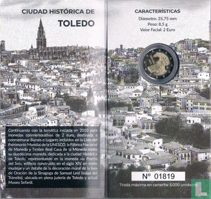 Espagne 2 euro 2021 (BE - folder) "Historic city of Toledo" - Image 2