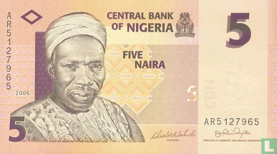 Nigeria 5 Naira (2) 2006 - Afbeelding 1