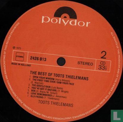 The best of Toots Thielemans - Afbeelding 4