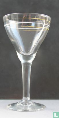 borrelglas met 3 randen (geverfd) - Bild 1