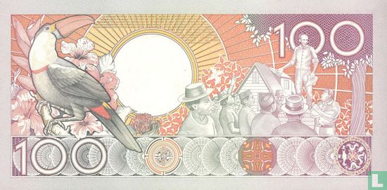 Suriname 100 Gulden  - Afbeelding 2